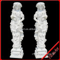Gate Marble Stone Lady Pillars Design Carving